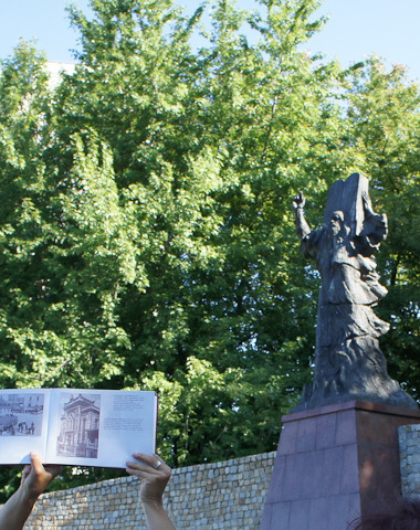 Lodz Moïse parc Staromiejski sculpture Gustaw Zemło