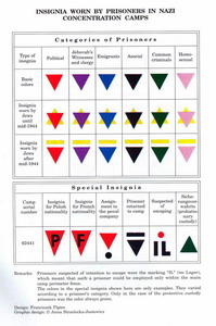 triangles prisonniers Auschwitz couleurs