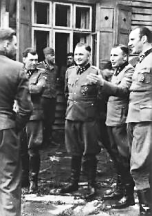 photo album SS Hoecker avec Baer et Mengele